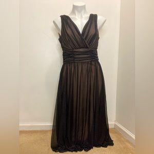 Connected black formal occasion women’s dress